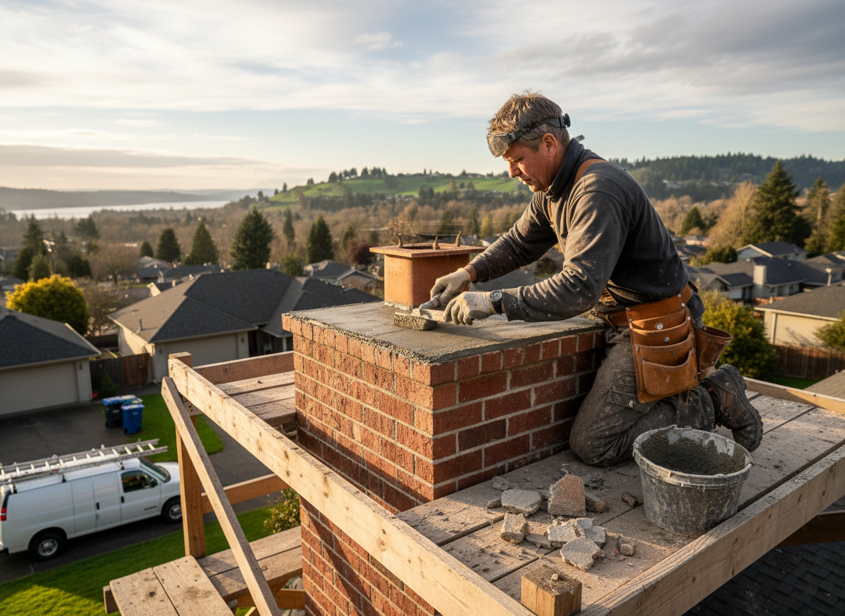 Chimney Crown Repair in Milwaukie, OR