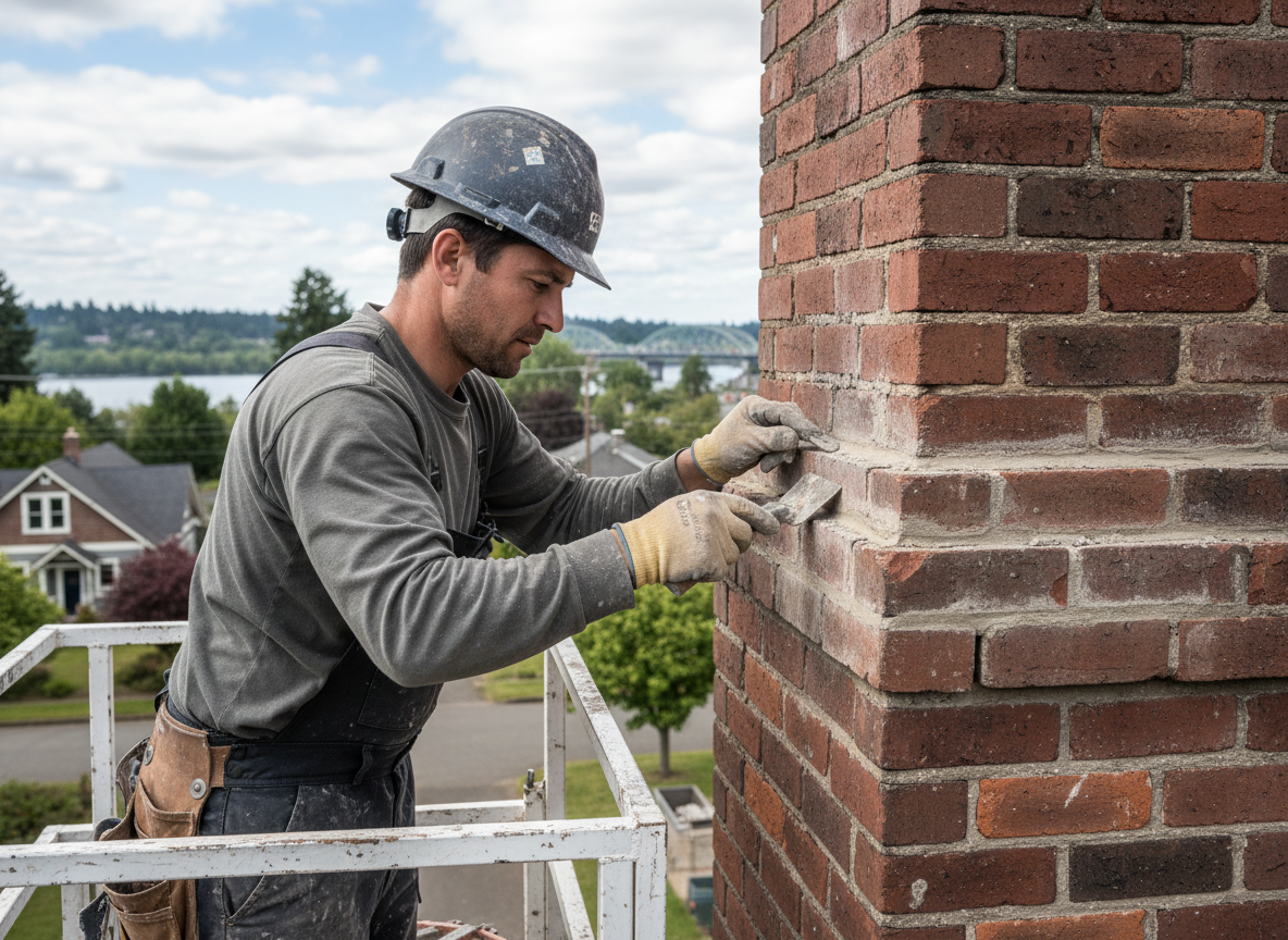 Chimney Tuckpointing in Milwaukie, OR